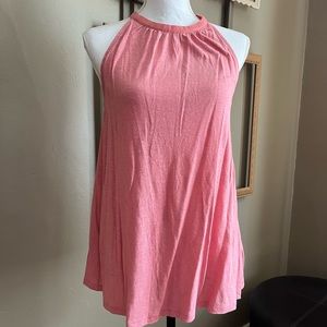 GAP halter neck top. Dark coral. Tie at neck. Size S. Loose fit.